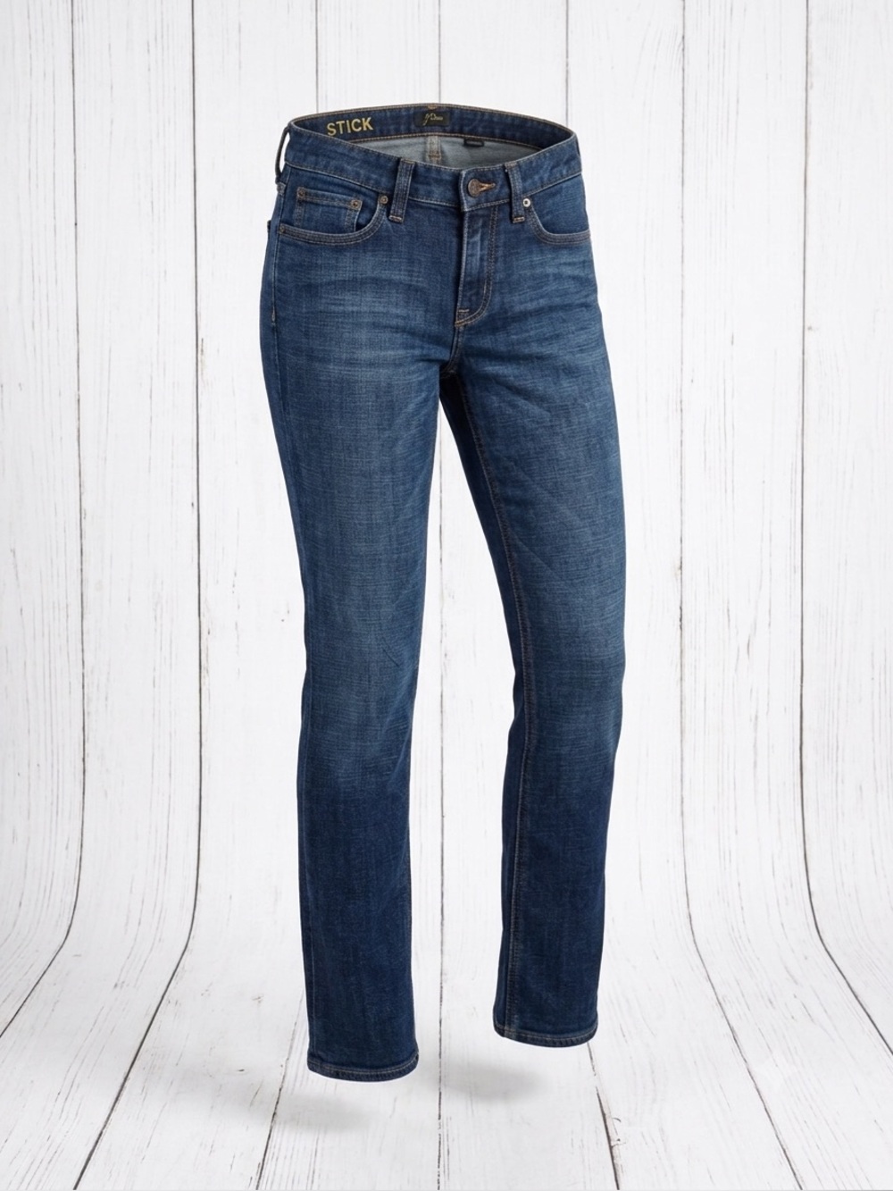 J.Crew Matchstick Mid Rise Slim Straight Dark Wash Stretch Denim Jeans Size 26S